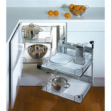 Transform Your Kitchen with a Richelieu Magic Corner Mechanism for Your Corner Cabinet